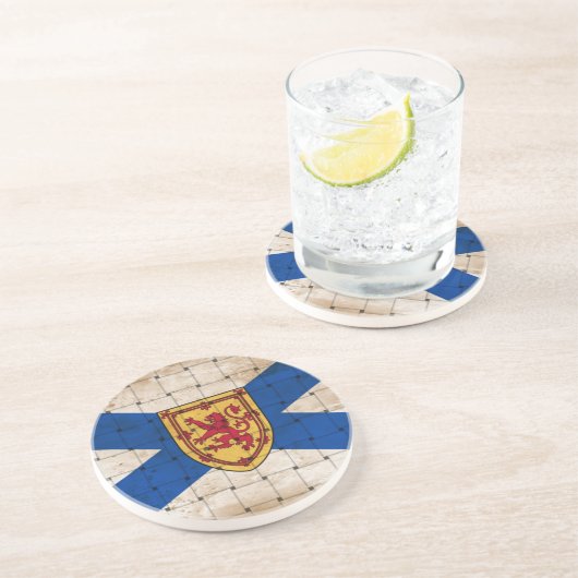 Störte Nova Scotia-Flagge Getränkeuntersetzer (Seite)