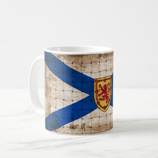 Störte Nova Scotia-Flagge Kaffeetasse (Vorderseite Links)