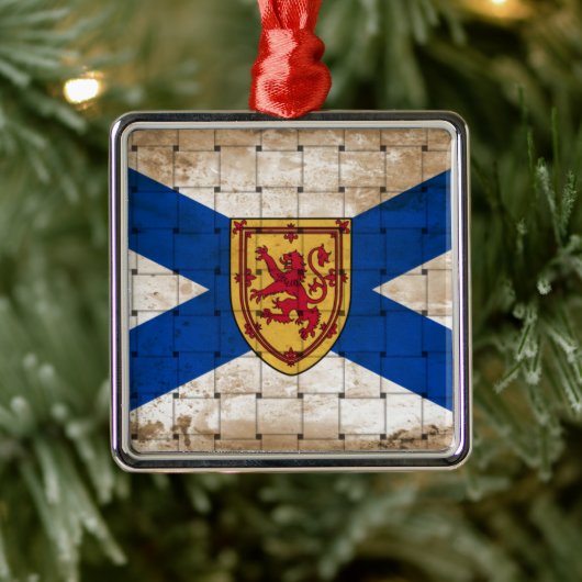 Störte Nova Scotia-Flagge Ornament Aus Metall (Baum)