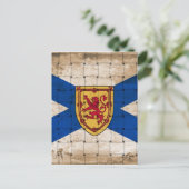 Störte Nova Scotia-Flagge Postkarte (Stehend Vorderseite)