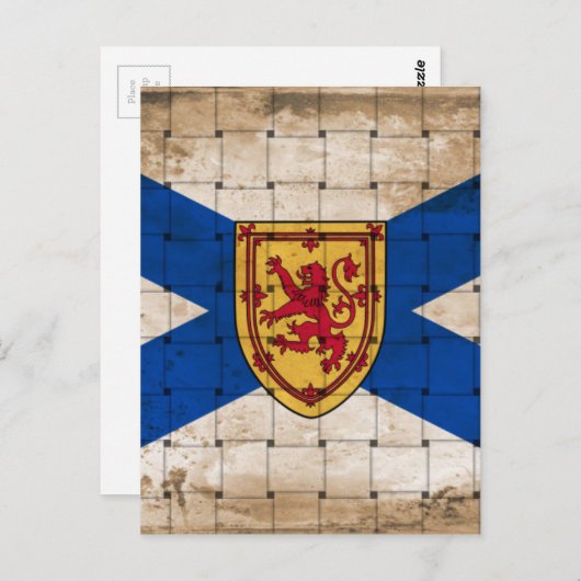 Störte Nova Scotia-Flagge Postkarte (Vorne/Hinten)