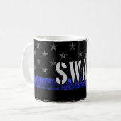 Störte SWAT-Polizeiflagge Kaffeetasse (Vorderseite Links)