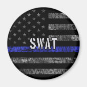 Störte SWAT-Polizeiflagge Magnet (Vorne)