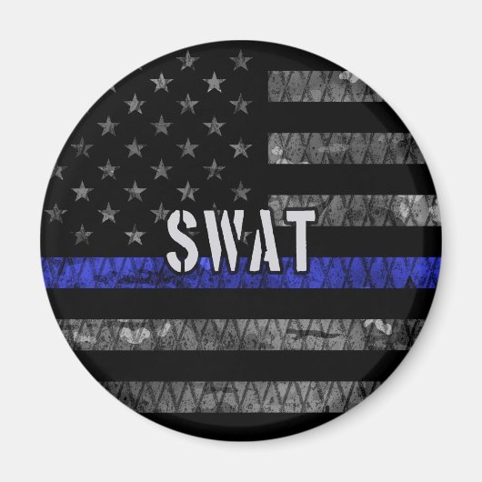 Störte SWAT-Polizeiflagge Magnet (Vorne)