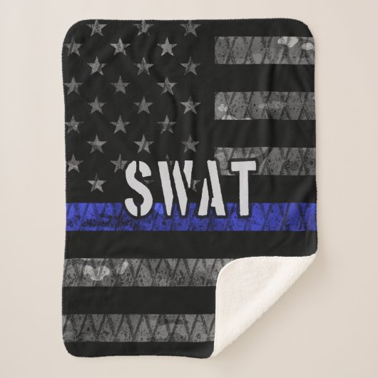 Störte SWAT-Polizeiflagge Sherpadecke (Vorderseite)