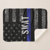 Störte SWAT-Polizeiflagge Sherpadecke (Vorderseite (Horizontal))