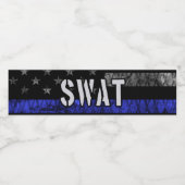 Störte SWAT-Polizeiflagge Wasserflaschenetikett (Einzelnes Label)