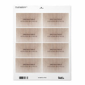 Störte Textvorlage: Brauner Holzbrettausdruck (Vorne)