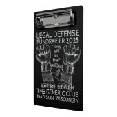 "Störte" Veranstaltung zur Finanzierung der Rechts Mini Klemmbrett (Gewinkelt2)