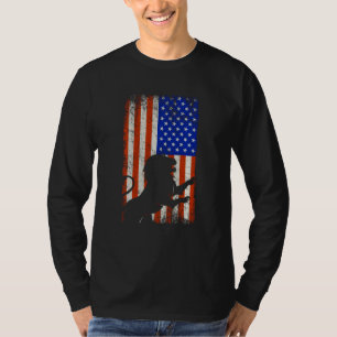 Störte Vintage Flagge in den USA T-Shirt