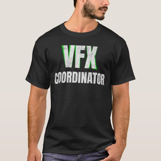 Störte Visuelle Auswirkungen des VFX-Koordinators T-Shirt (Vorderseite)