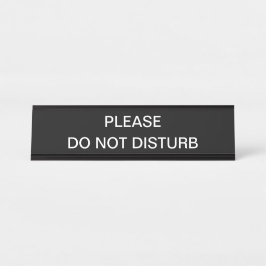 Störung des Office-Datenschutzschreibens nicht Schreibtischnamensplakette (Vorderseite )