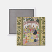 Störung durch einen Verrückten an einer sozialen A Magnet (Vorderseite/Rückseite)