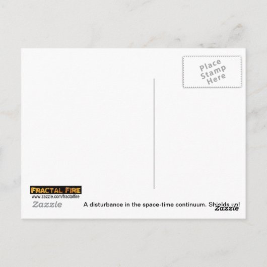 Störung Postkarte (Rückseite)