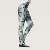 Störungseffekt Gefärbte Krawatte Nahtloses Muster Leggings (Rechts)