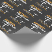 Störungssucher-Ruhestands-lustiger Geschenkpapier (Ecke)