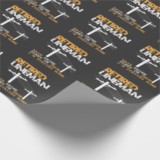 Störungssucher-Ruhestands-lustiger Geschenkpapier (Ecke)