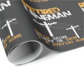 Störungssucher-Ruhestands-lustiger Geschenkpapier (Rolleneckpunkt)