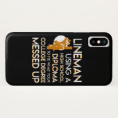 Störungssucher-Verlegenheits-Uni-Grad oben Case-Mate iPhone Hülle (Rückseite (Horizontal))