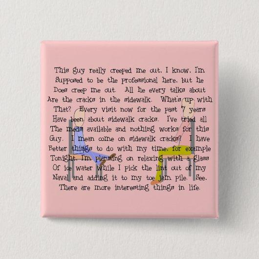 Story Art Creepy Schifffahrtsgesellschaft Luganers Button (Vorderseite)