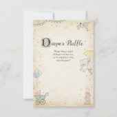 Story Book Baby Dusche Windelwaschkarte Einladung (Vorderseite)