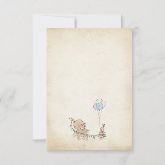 Story Book Baby Dusche Windelwaschkarte Einladung (Rückseite)