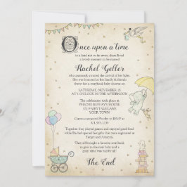 Story Book Baby Shower Einladung