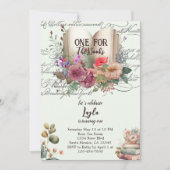 Story Book First Birthday Einladung (Vorderseite)