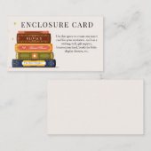 Story Book Library-Brautparty Begleitkarte (Vorne/Hinten)