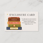 Story Book Library-Brautparty Begleitkarte (Vorderseite)