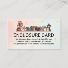 Story Book Library Das nächste Kapitel Baby Dusche Begleitkarte