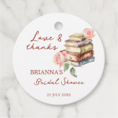 Story book New Kapitel Brautparty Gefallen Geschenkanhänger (Vorderseite)