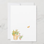 Story Book Pink Peter Rabbit Geburtstagsparty Einl Einladung (Rückseite)