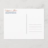 Story Book Save the Date Ankündigungspostkarte (Rückseite)