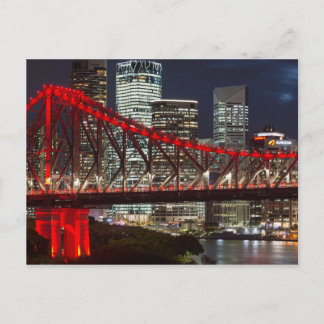 Story bridge Brisbane City Skyline Australien Dämm Postkarte