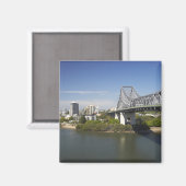 Story Bridge, Brisbane River und Kangaroo Magnet (Vorderseite/Rückseite)