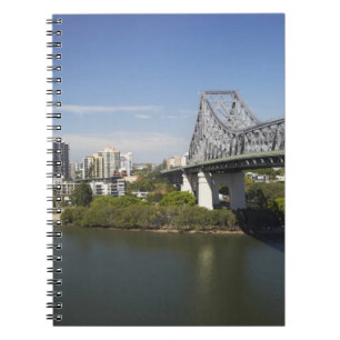 Story Bridge, Brisbane River und Kangaroo Notizblock