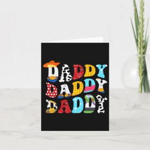 Story Daddy Toy Boy Story Vater Vathage Day T-Shir Karte
