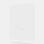 Story fängt Elegant Wedding Willkommen Akryllische Acrylschild (Winkel)