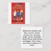 Story-Idee-Karte Mitteilungskarte (Vorne/Hinten)