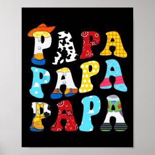 Story Papa Toy Boy Story Vater Vathage Day T-Shirt Poster