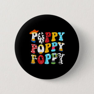 Story Poppy Toy Boy Story Vater Vathage Day T-Shir Button