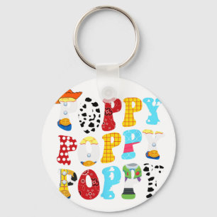 Story Poppy Toy Boy Story Vater Vathage Day T-Shir Schlüsselanhänger