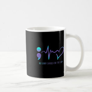 Story sollte zu bald beenden Suizidbewusstsein Men Kaffeetasse