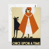 Story Telling - Red Riding Hood Postkarte (Vorne/Hinten)