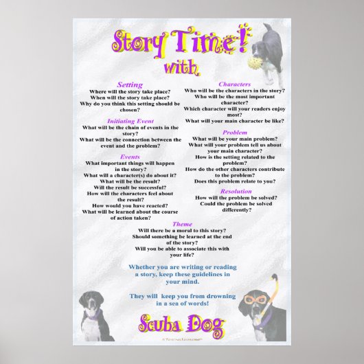 Story Time mit Scuba Doster Poster (Vorne)