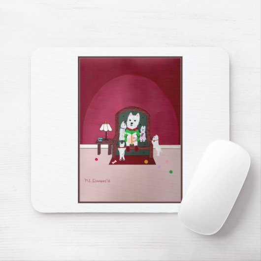 Story Time Westie Mousepad (Mit Mouse)