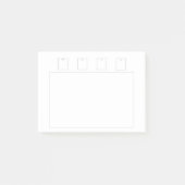 Storyboard sticky notes post-it klebezettel (Vorderseite)