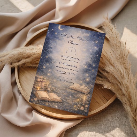 Storybook A New Chapter Bridal Shower Einladung