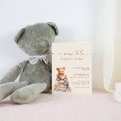 Storybook A New Tale Baby Shower Teddy Boho Einladung